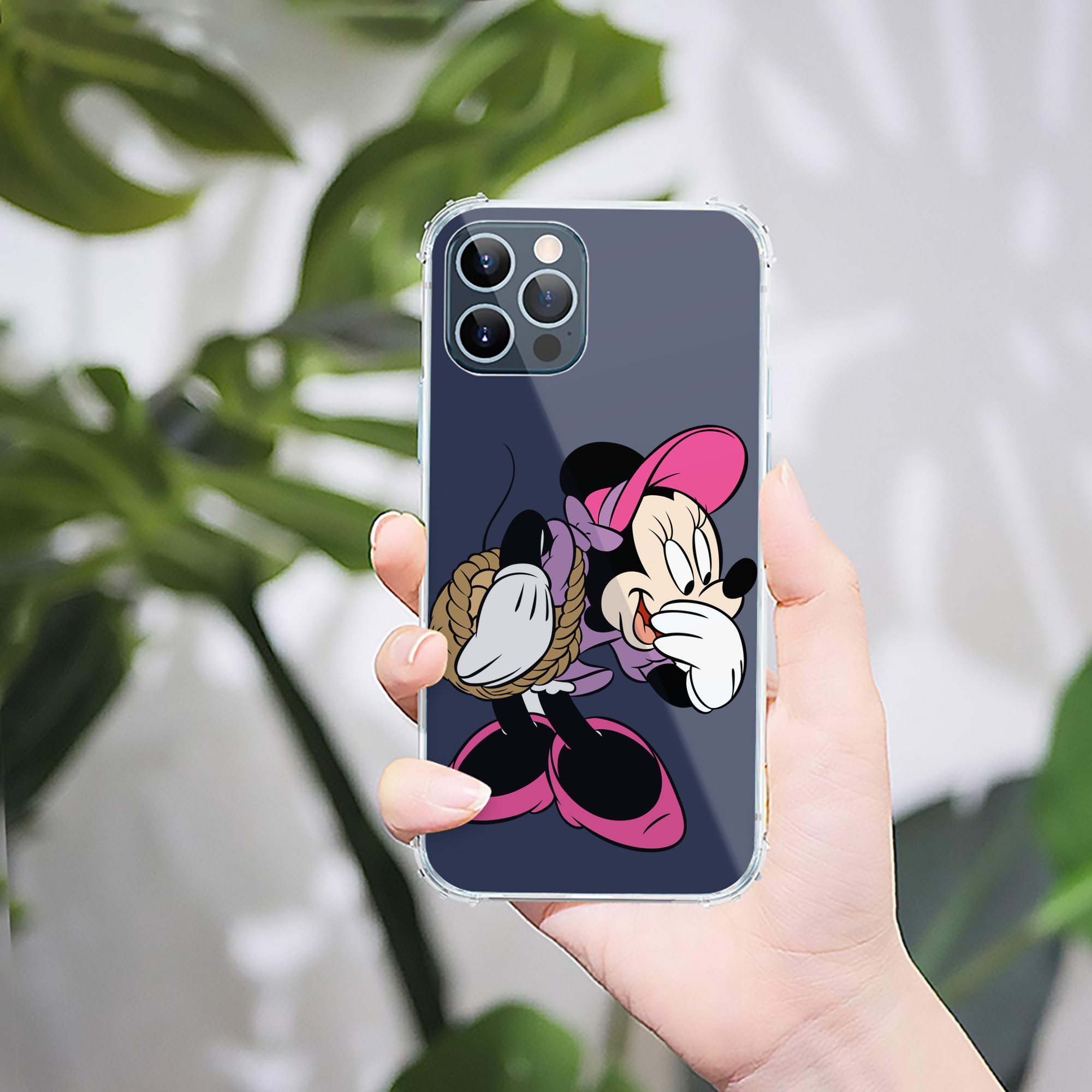 （画像用） ミッキーマウス Mickey Mouse 【iPhone 12シリーズ対応】透明スマホケース（クリアソフトケース）